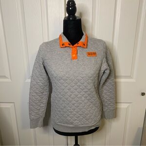 Woman's Gray Quilted Denver Broncos Sweater